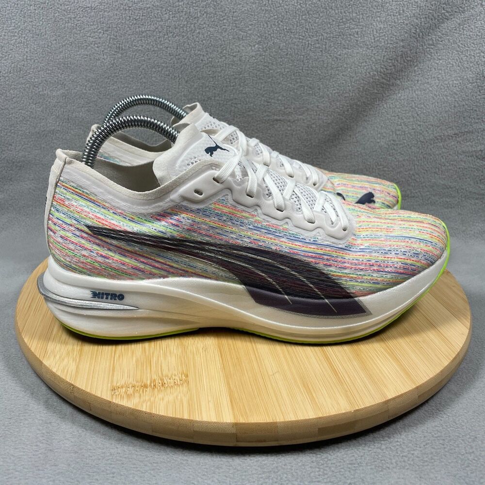 Puma Deviate Nitro Spectra Womens Size 10 Running Shoes Sneakers Multicolor